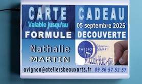 CARTES CADEAUX - Offrez des cours d’art à vos proches !